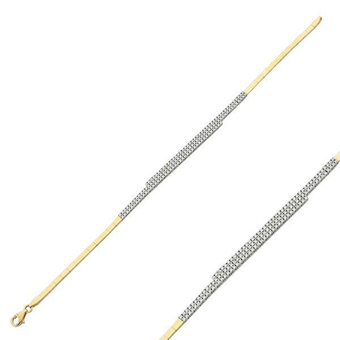 Altın Taşlı Set Bileklik