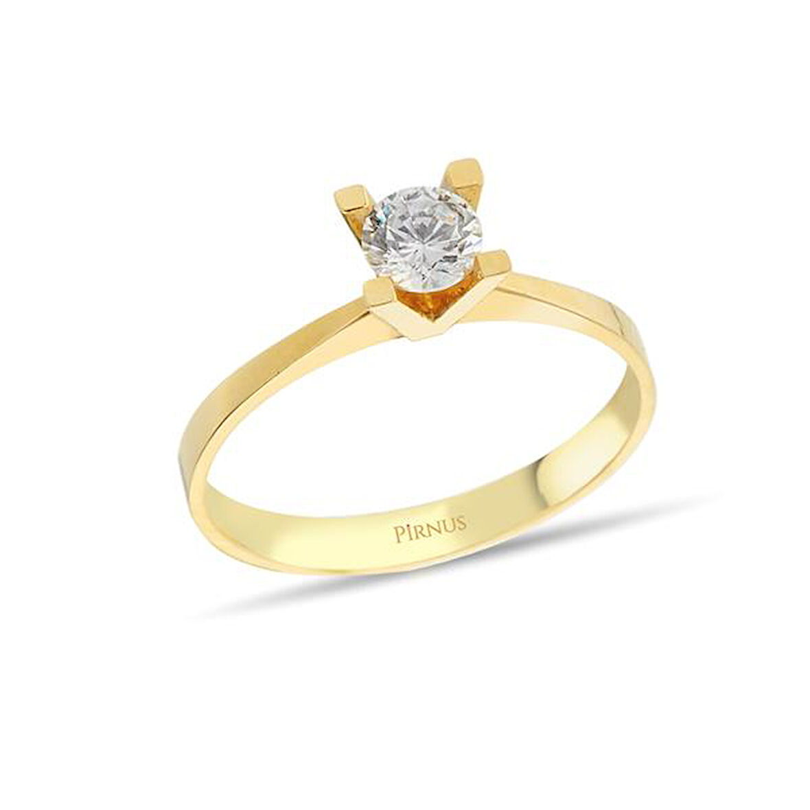 Altın Tektaş Yüzük