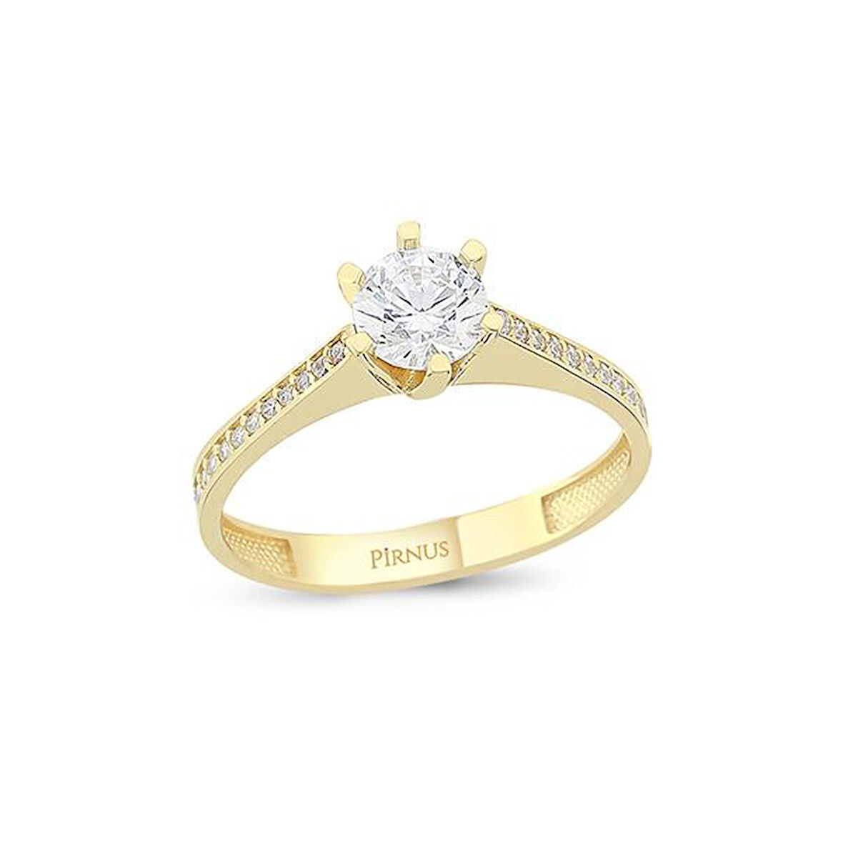 Altın Tektaş Yüzük