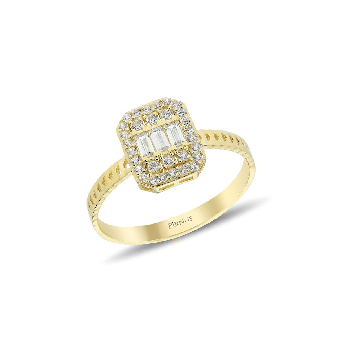 Altın Baget Yüzük 1,51 Gram