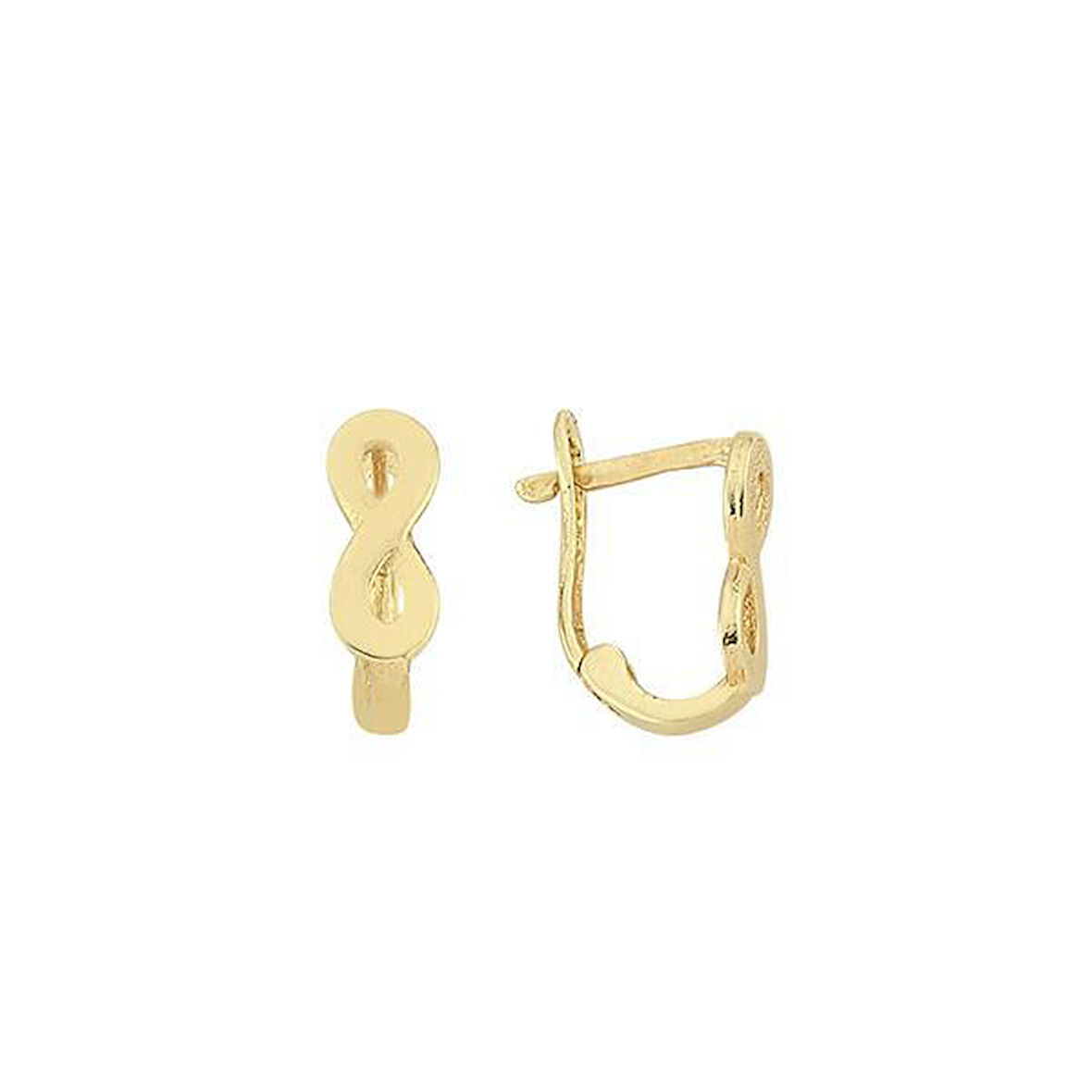 Altın Sonsuzluk Küpe 0,88 Gram