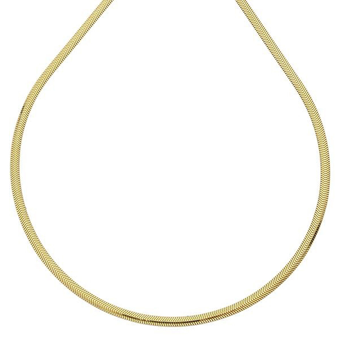 Altın İtalyan Balık Sırtı Zincir