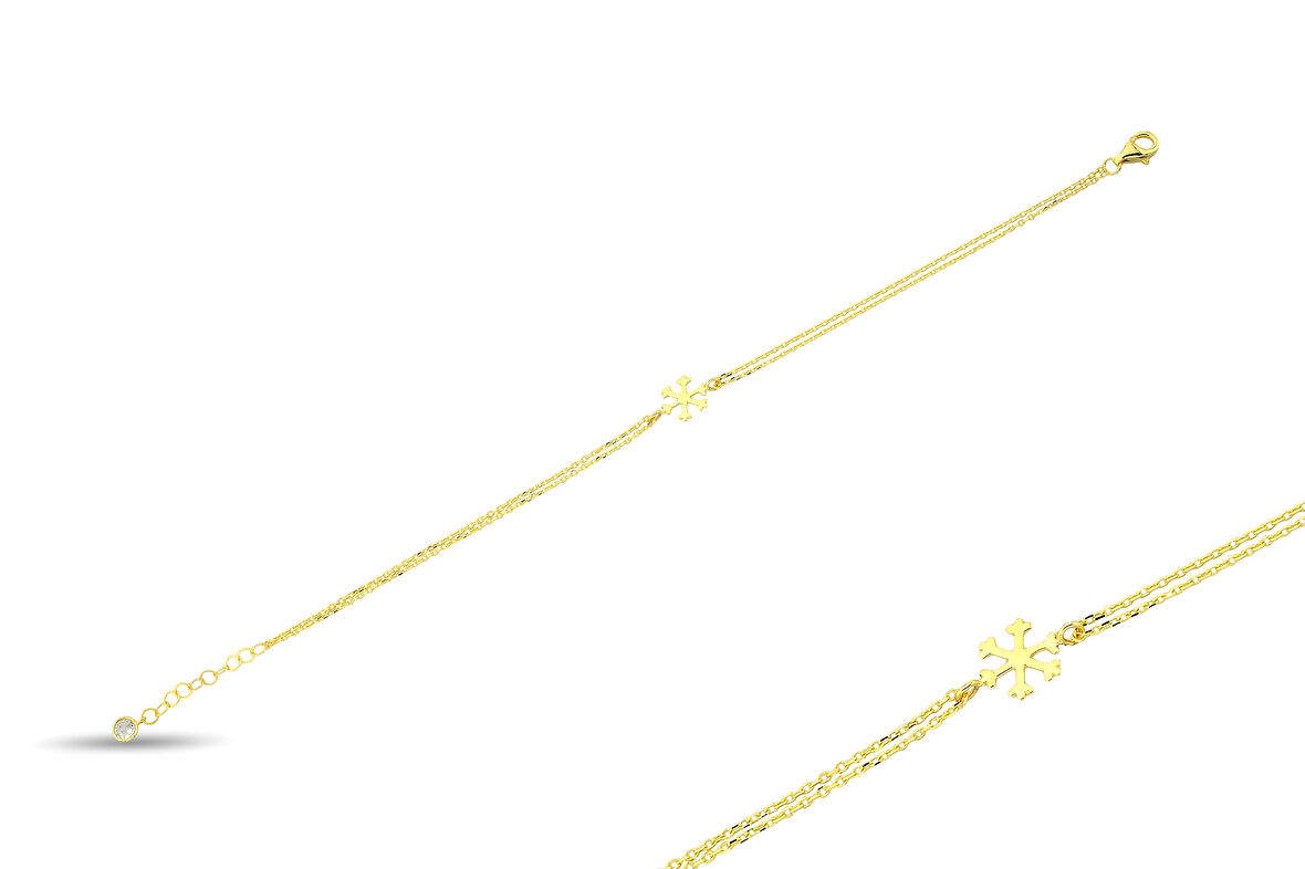 Altın Kar Tanesi Bileklik