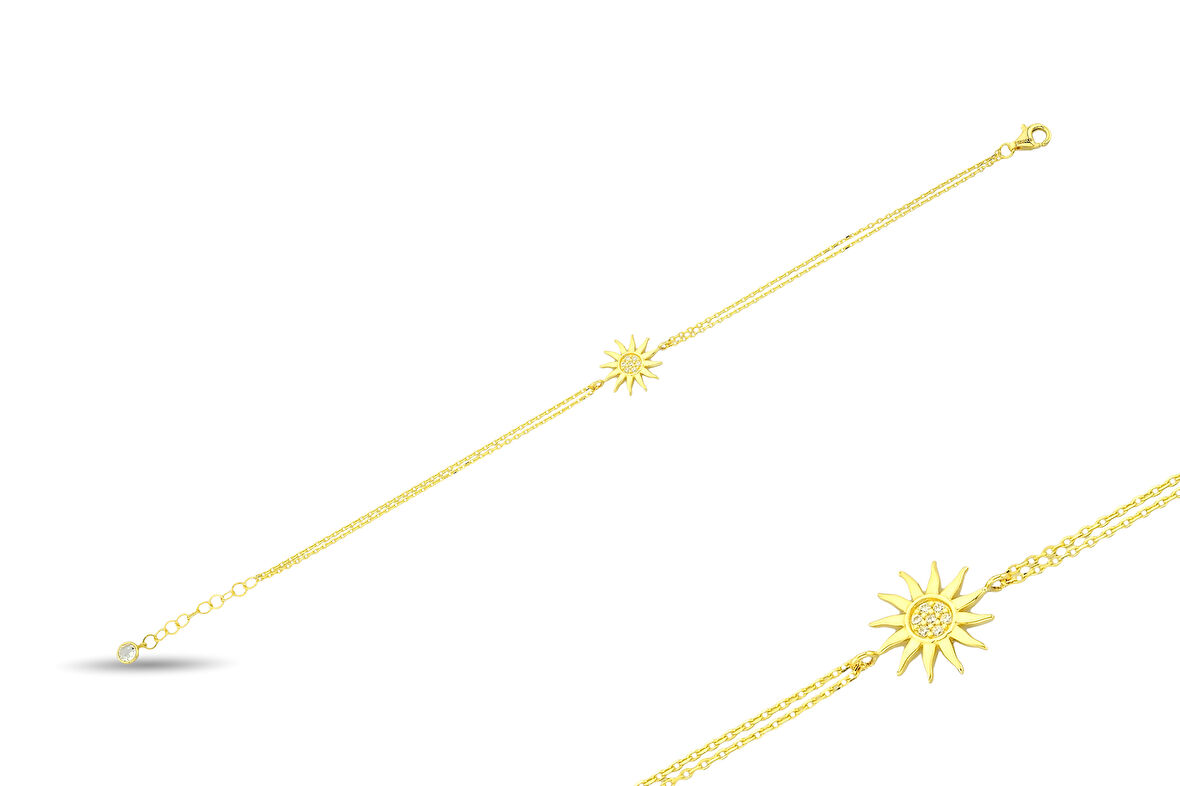 Altın Güneş Kolye