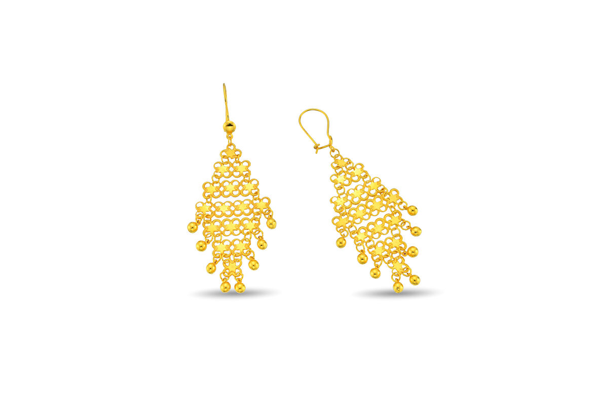 22 Ayar Altın Küpe