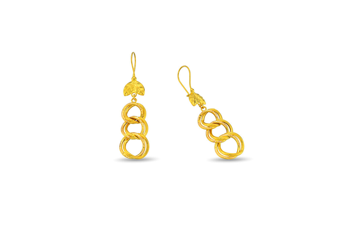 22 Ayar Altın Küpe