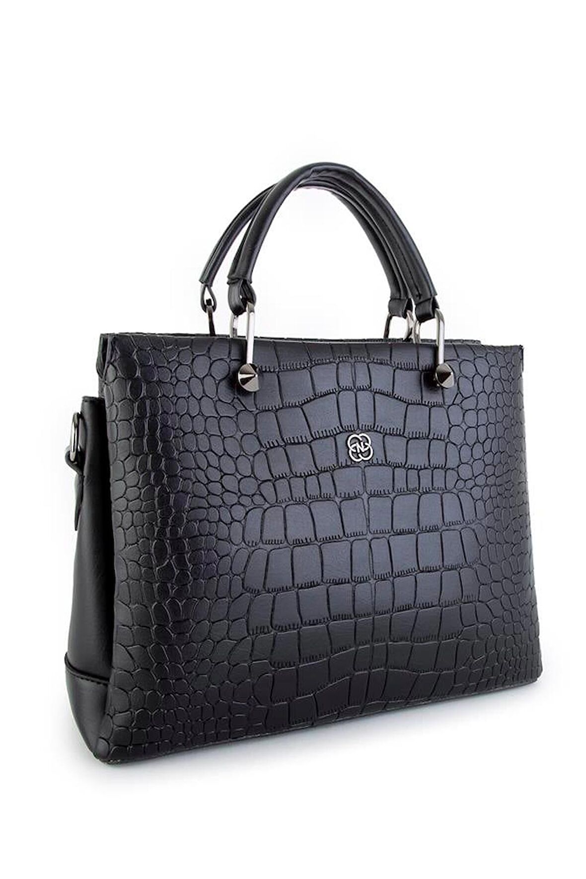 Nas Bag Kadın El Çantası Baskılı - Siyah