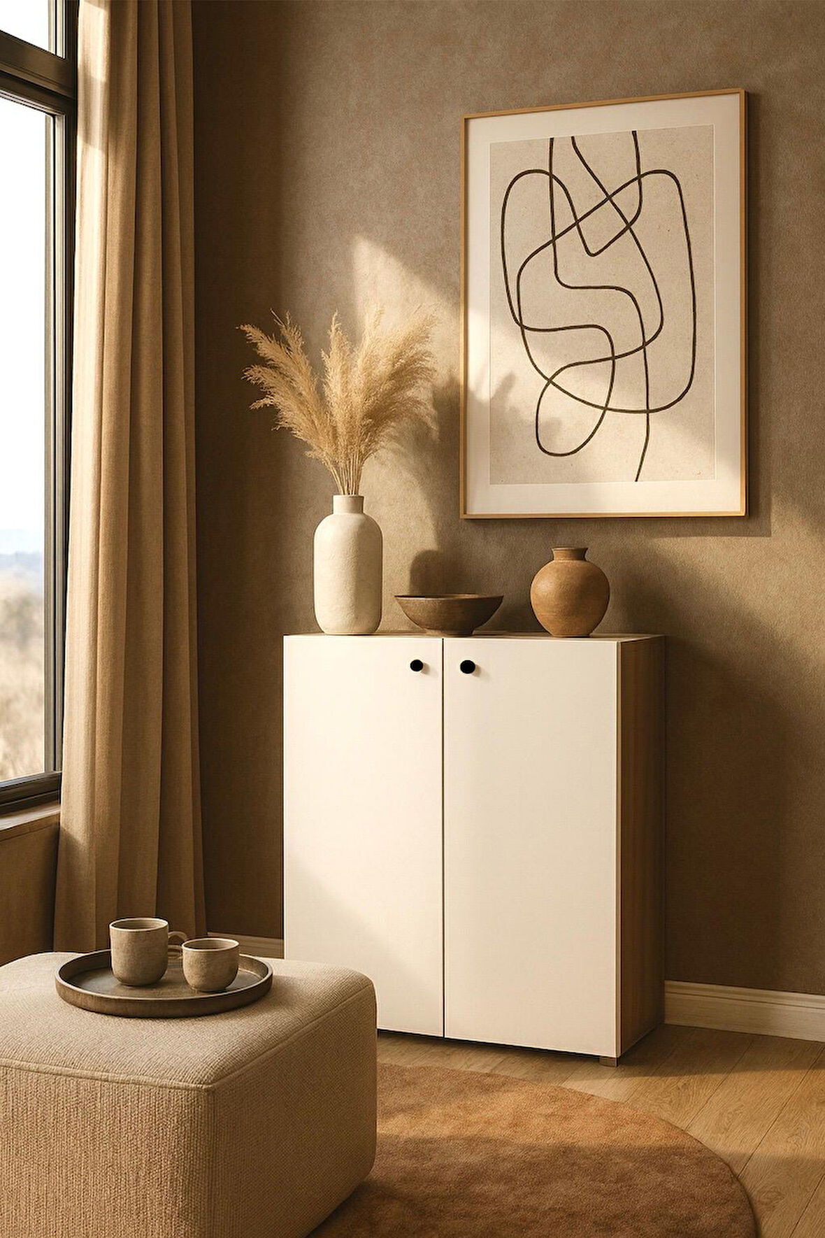 Nova İki Kapaklı Çok Amaçlı Dolap