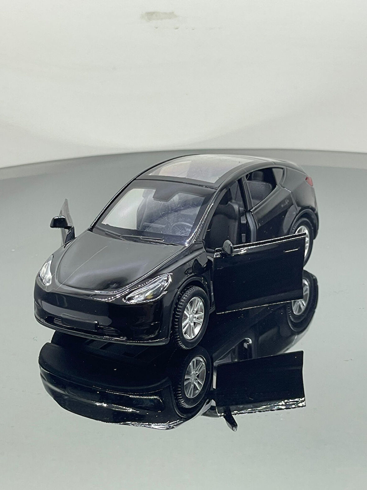 Tesla Model Y  Koleksiyonluk Metal Sesli Işıklı Diest Car Oyuncak model Araba 12 cm