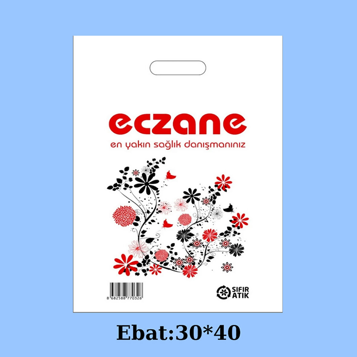Eczane Poşeti Bio Mini El Geçme-100 Adet 30x40