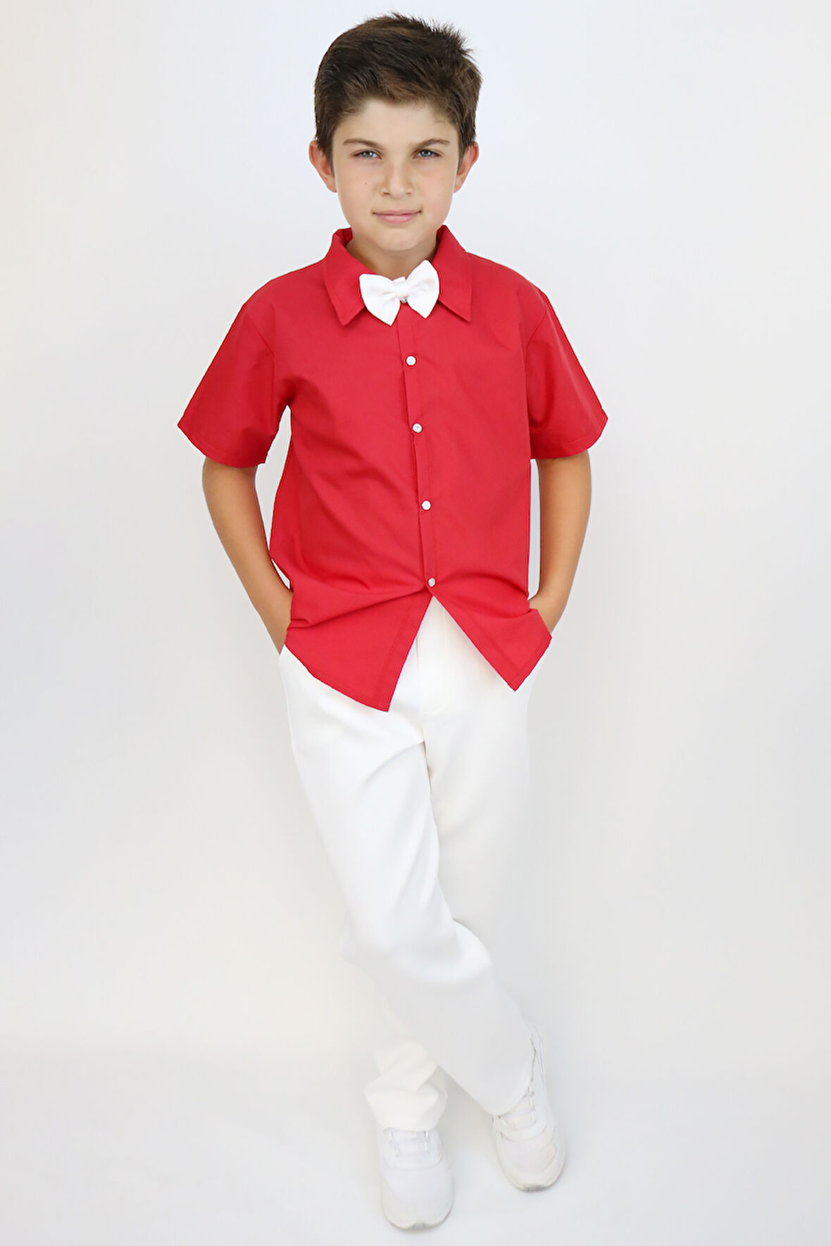 Erkek Çocuk Santino Papyonlu Alt Üst Takım 23 Nisan 29 Ekim 10 Kasım 19 Mayıs Gösteri Kıyafeti