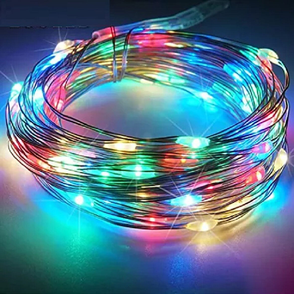 RGB 5 METRE RENKLİ PİLLİ LED IŞIK RENKLİ LED IŞIK RENKLİ YILBAŞI AĞACI IŞIĞI RGB PARLAK PERİ LED IŞIK MULTİ COLORS LED LİGHT