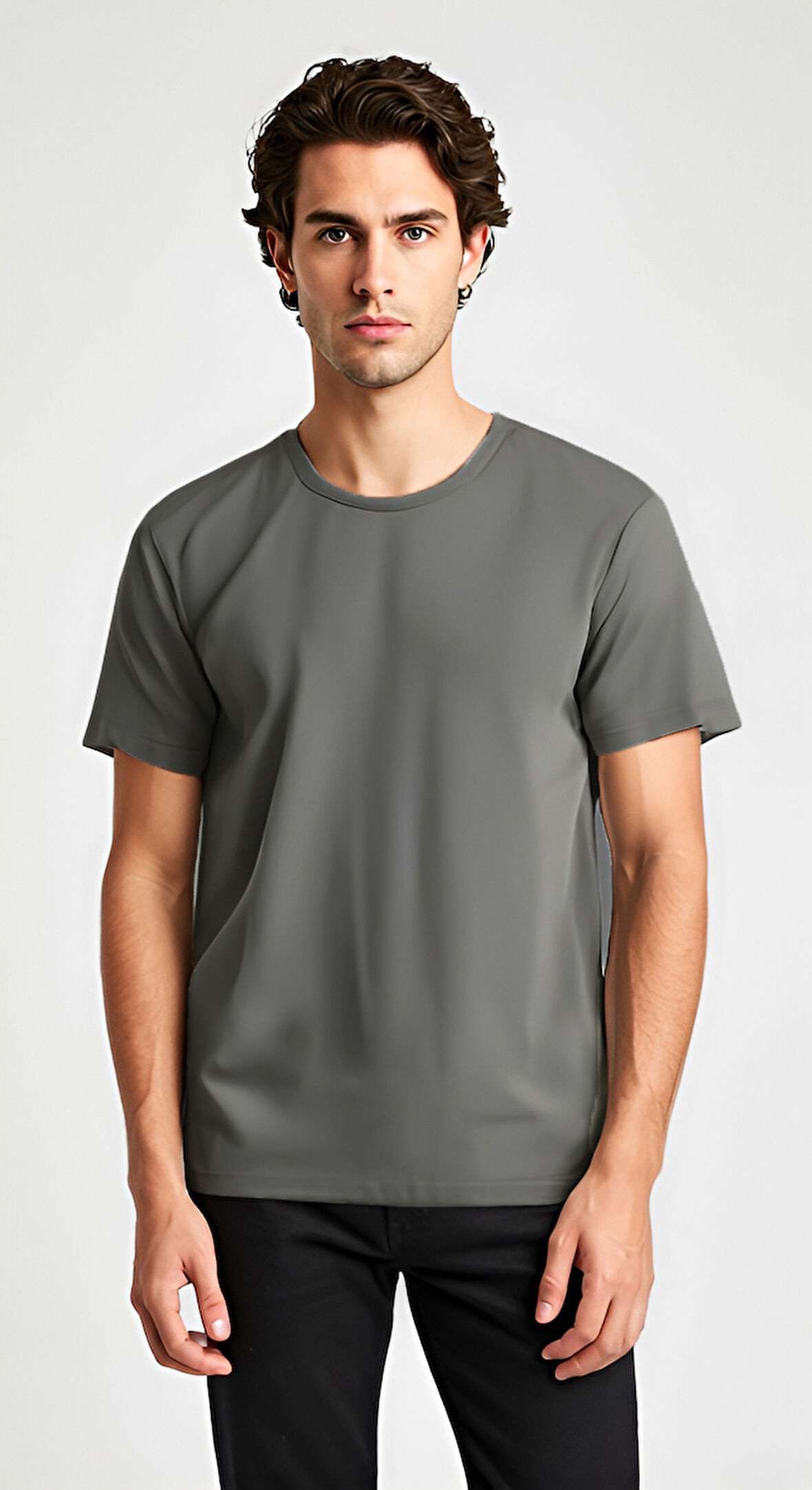 Baymen Yüksek Kalite %100 Pamuk Esnek Bol Tshirt