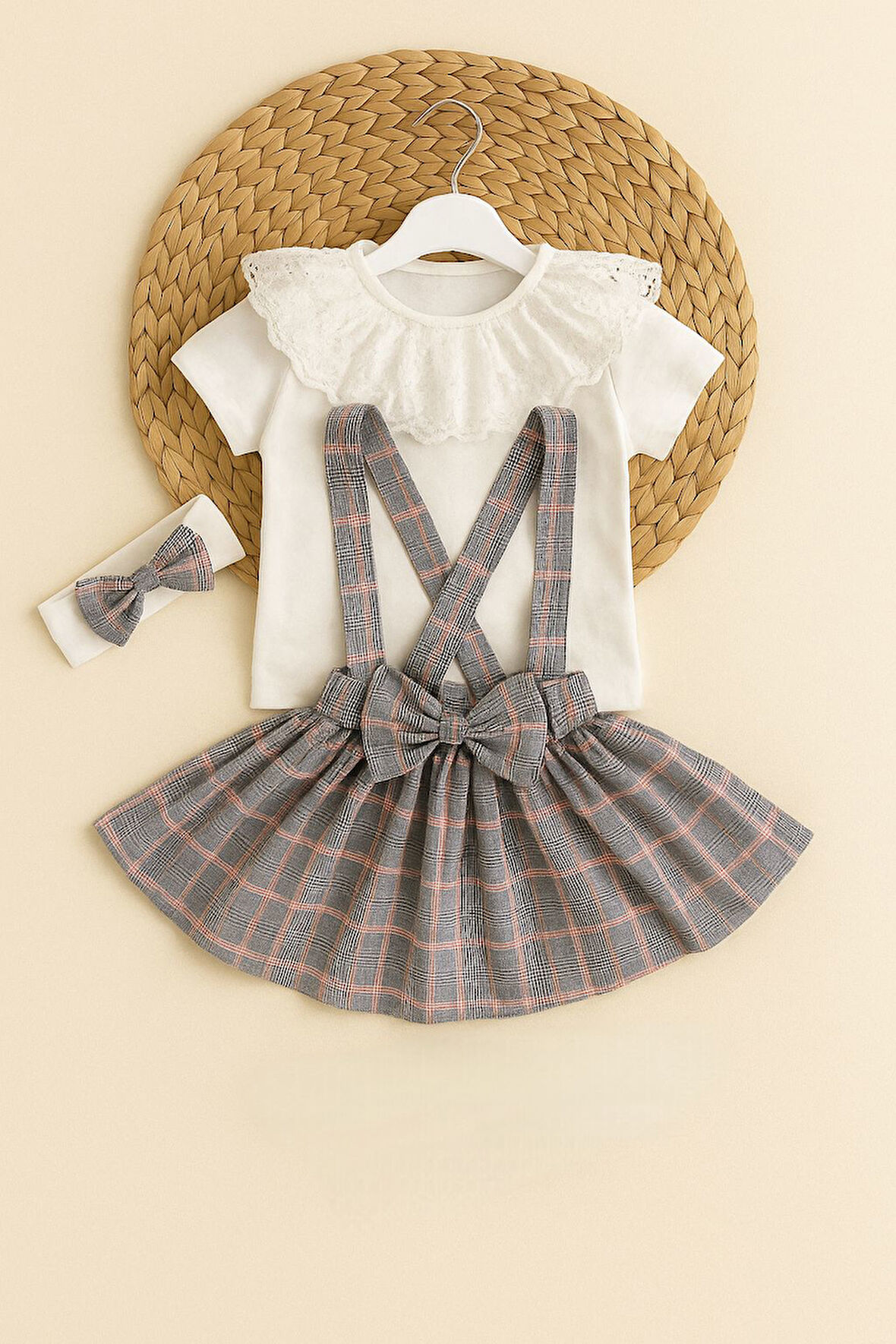 Kız Çocuk Dokuma Slopet 3’lü Takım - 2/10 Yaş