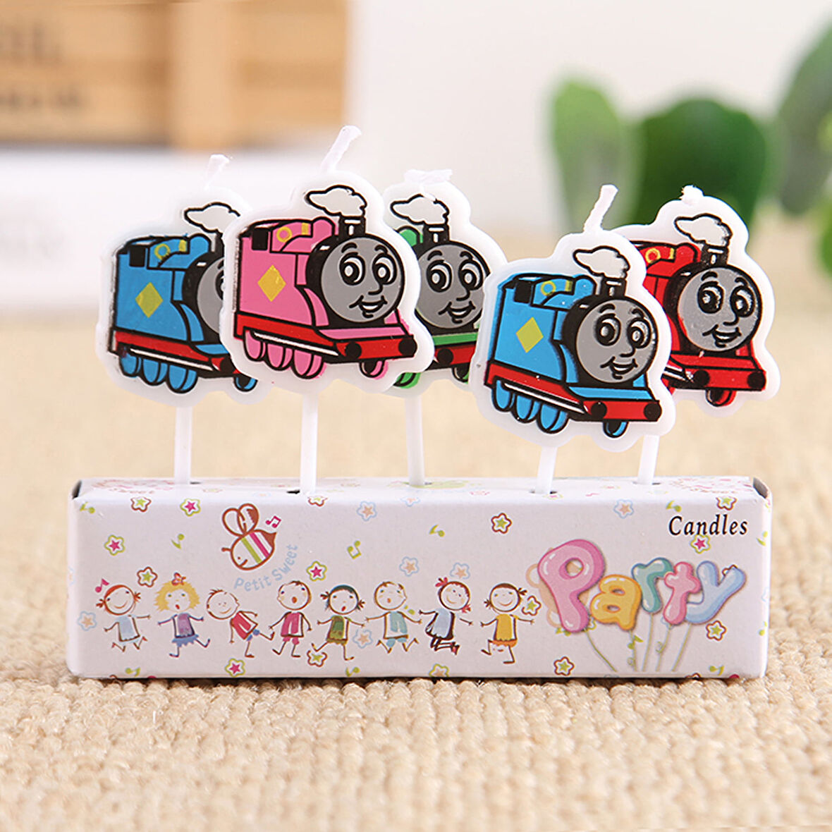 VIP THOMAS BIRTHDAY CANDLE THOMAS PASTA MUMU 5 ADET THOMAS DOĞUM GÜNÜ MUMU THOMAS DOĞUM GÜNÜ MUMLARI