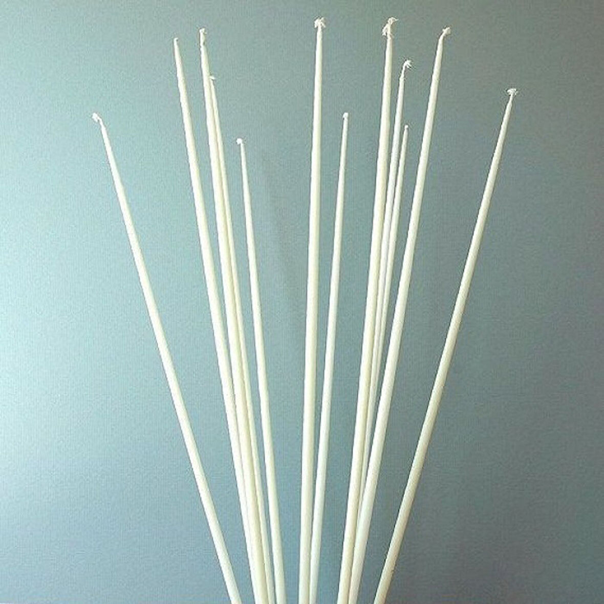 VIP 35 CM 8 PCS CHURCH WHİTE CANDLES BEYAZ ARINMA MUMU 8 ADET BEYAZ İNCE MUM BEYAZ KİLİSE MUMU