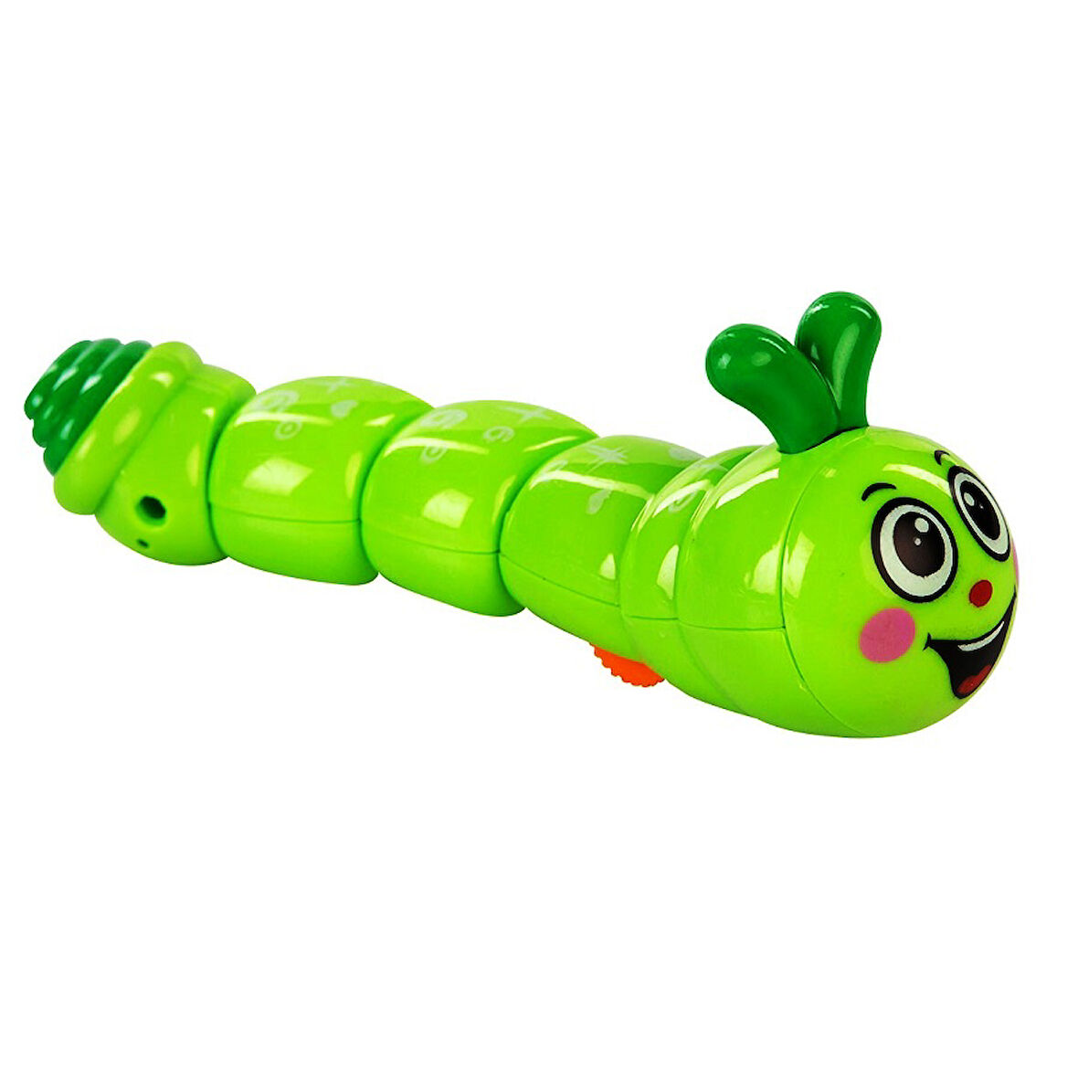 MOVABLE ROTATING CUTE TOY CATERPILLAR EĞİTİCİ OYUNCAK TIRTIL HAREKETLİ KURMALI OYUNCAK YEŞİL TIRTIL