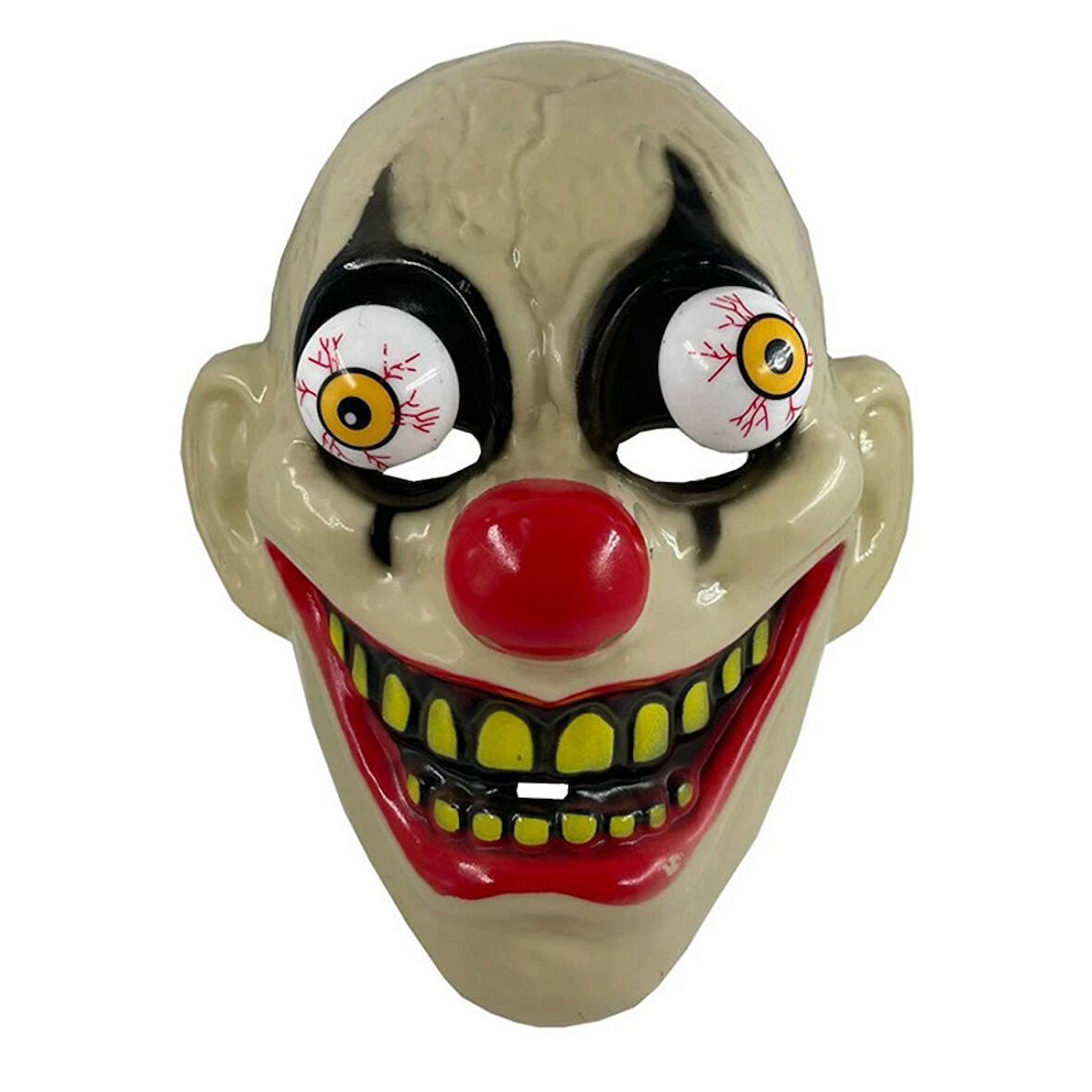 DEMON HALLOWEEN HORROR MASK VIP CADILAR BAYRAMI KORKU MASKESİ GÖZLERİ OYNAYAN MASKE İBLİS MASKESİ