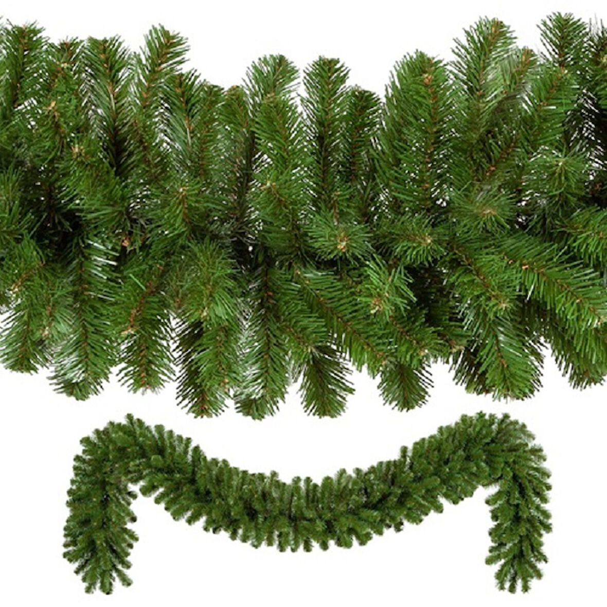 VIP  2.50 METRE 32 CM ÇAP YEŞİL GARLAND YEŞİL ÇAM DALI YILBAŞI SÜSLERİ GREEN GARLAND DECOR CHRİSTMAS