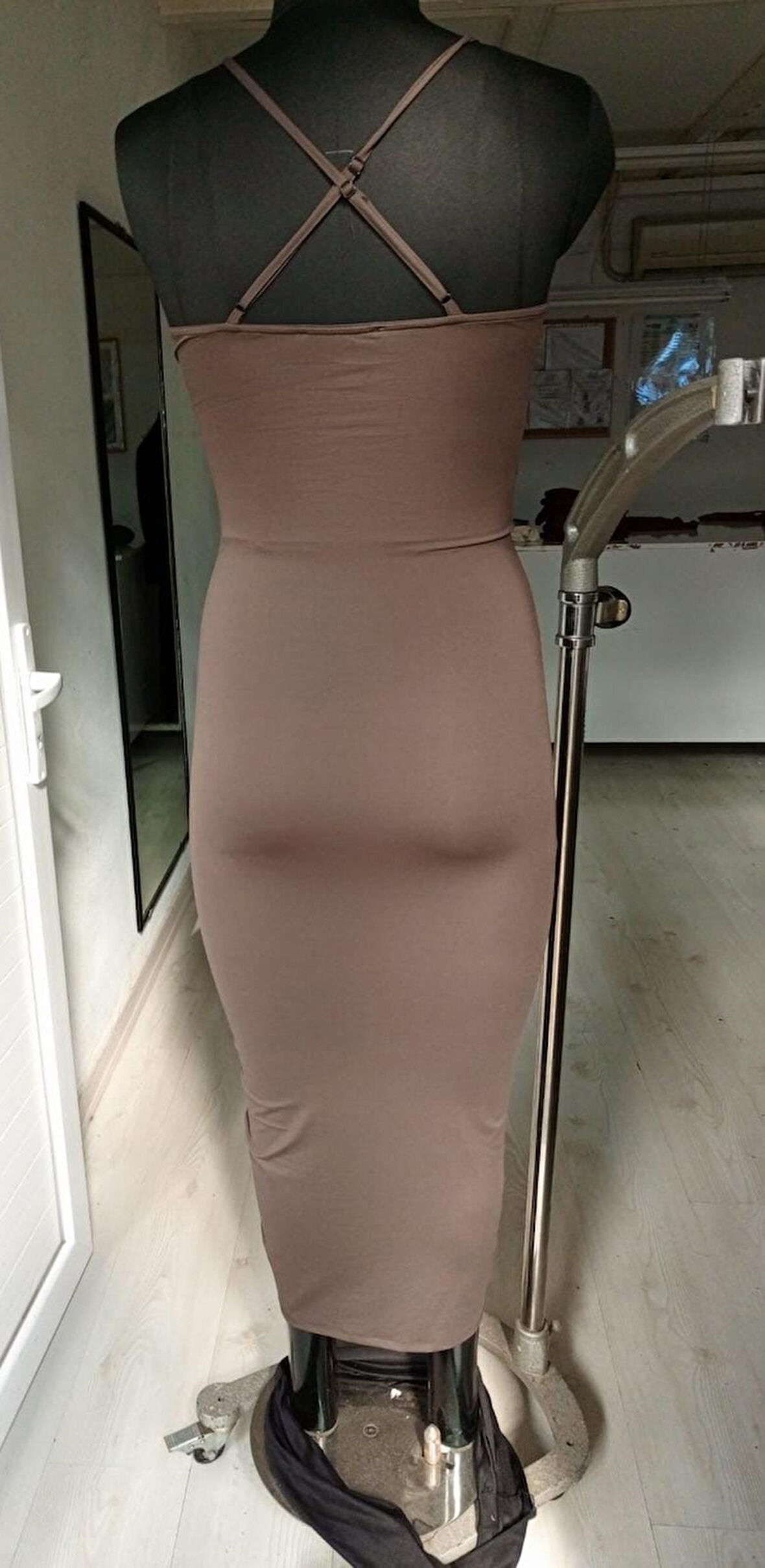 Kadın Elbise Poliamid Büzgülü