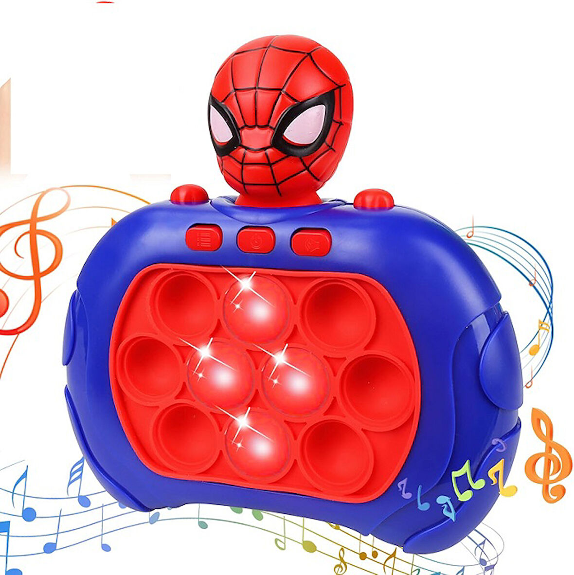 POPİT IŞIKLI SESLİ OYUNCAK POPİT ÖRÜMCEK ADAM  DUYUSAL OYUNCAK POPİT OYUNCAĞI SPIDER MAN