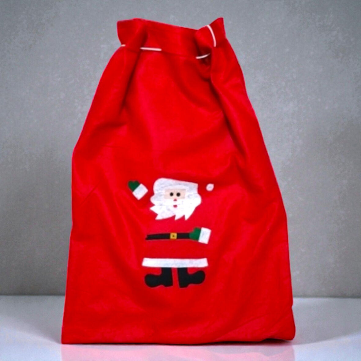 YILBAŞI HEDİYE ÇUVALI NOEL BABA HEDİYE ÇUVALI 70X50 YILBAŞI SÜSLERİ