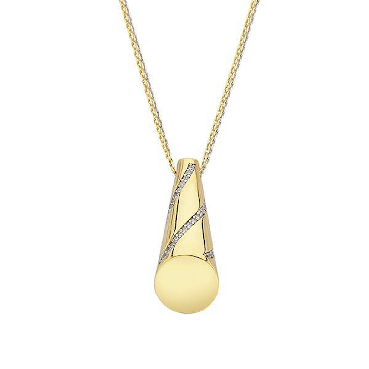 Altın Taşlı Set Kolye