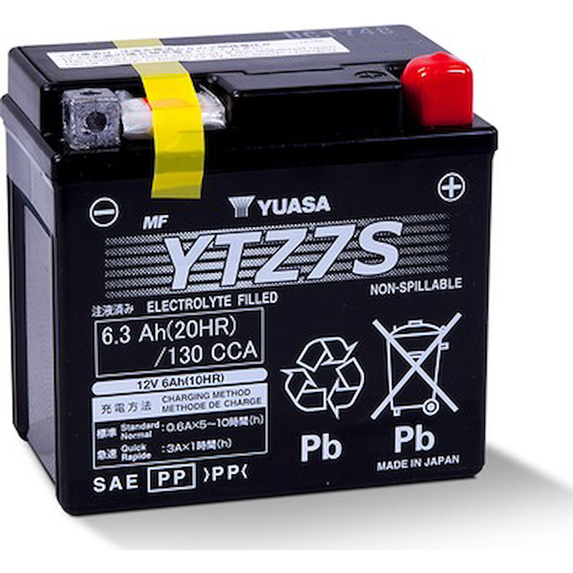 YUASA YTZ72S (WC) 12V 6.3Ah Motosiklet Aküsü