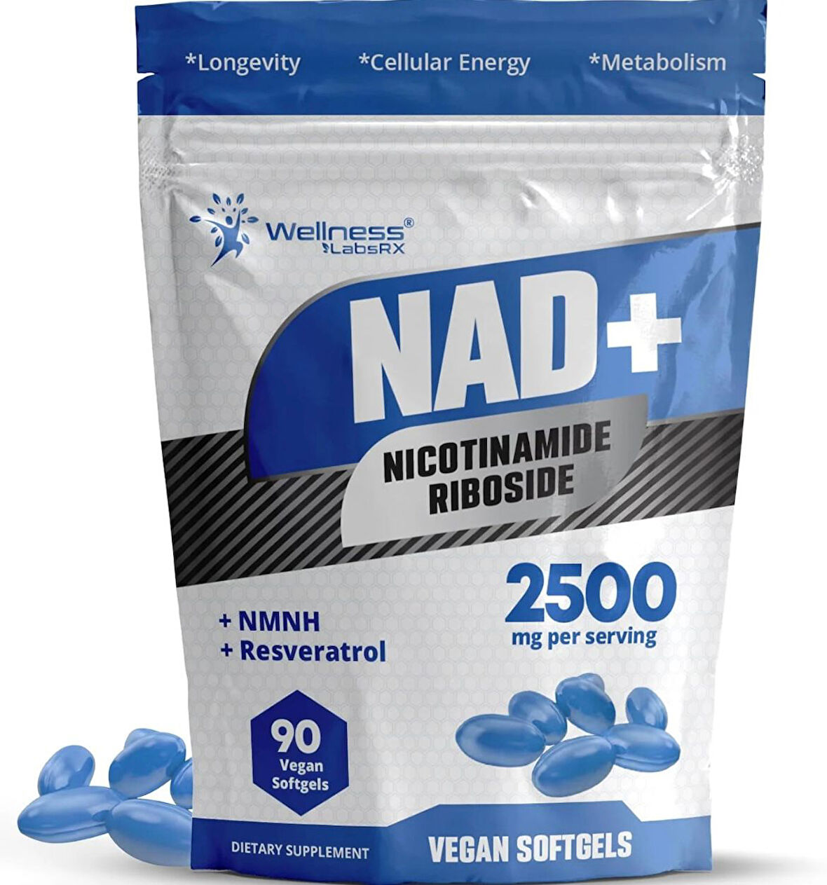 Nad+ Nicotinamide Riboside 2500 mg 90 Softgels
