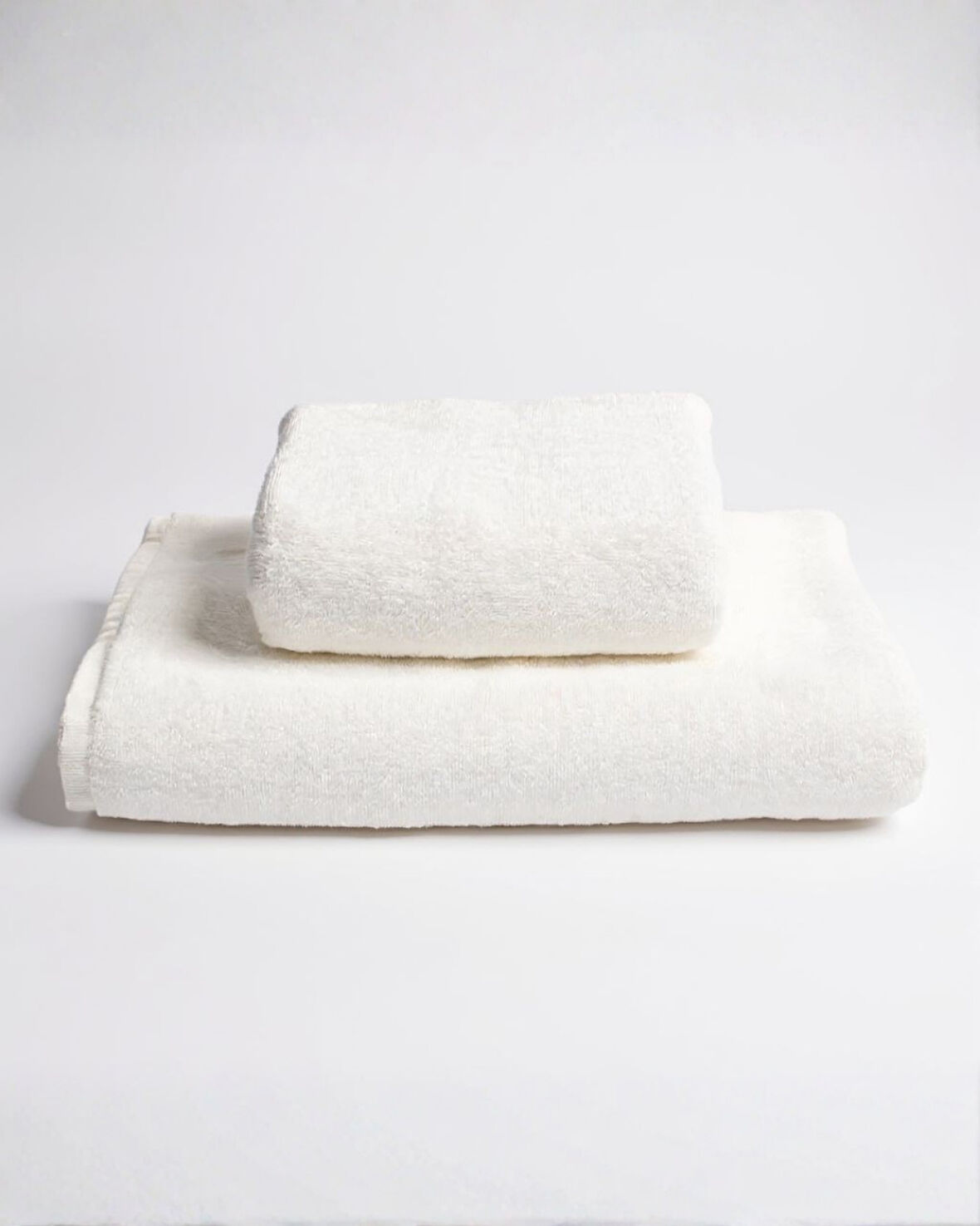 %100 Pamuk | Velune Banyo Havlusu 2'li Set | Kırık Beyaz | 80x160 | Otel Serisi