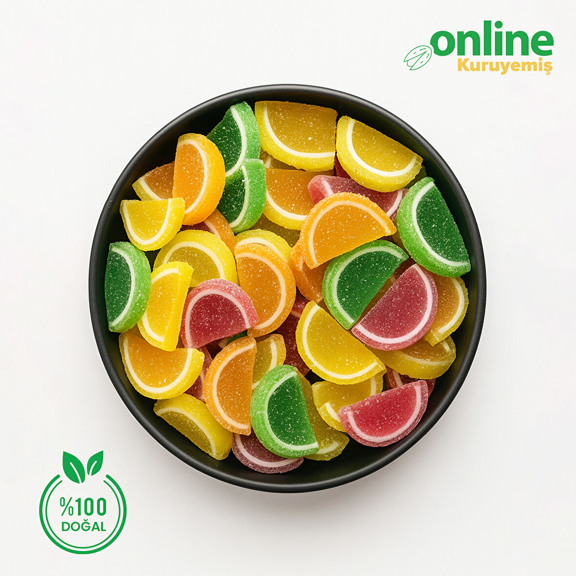 Online Kuruyemiş Jöle Lokum Dilim 500 gr