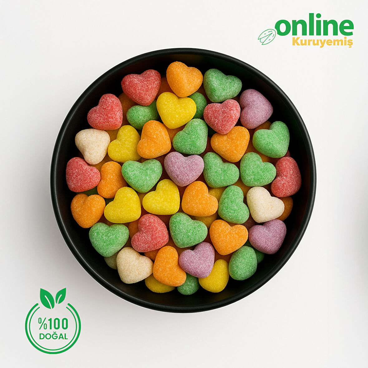 Online Kuruyemiş Jöle Lokum Kalpli 500 gr