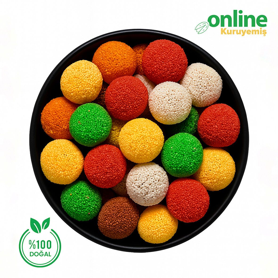 Online Kuruyemiş Jöle Lokum Yuvarlak 500 gr