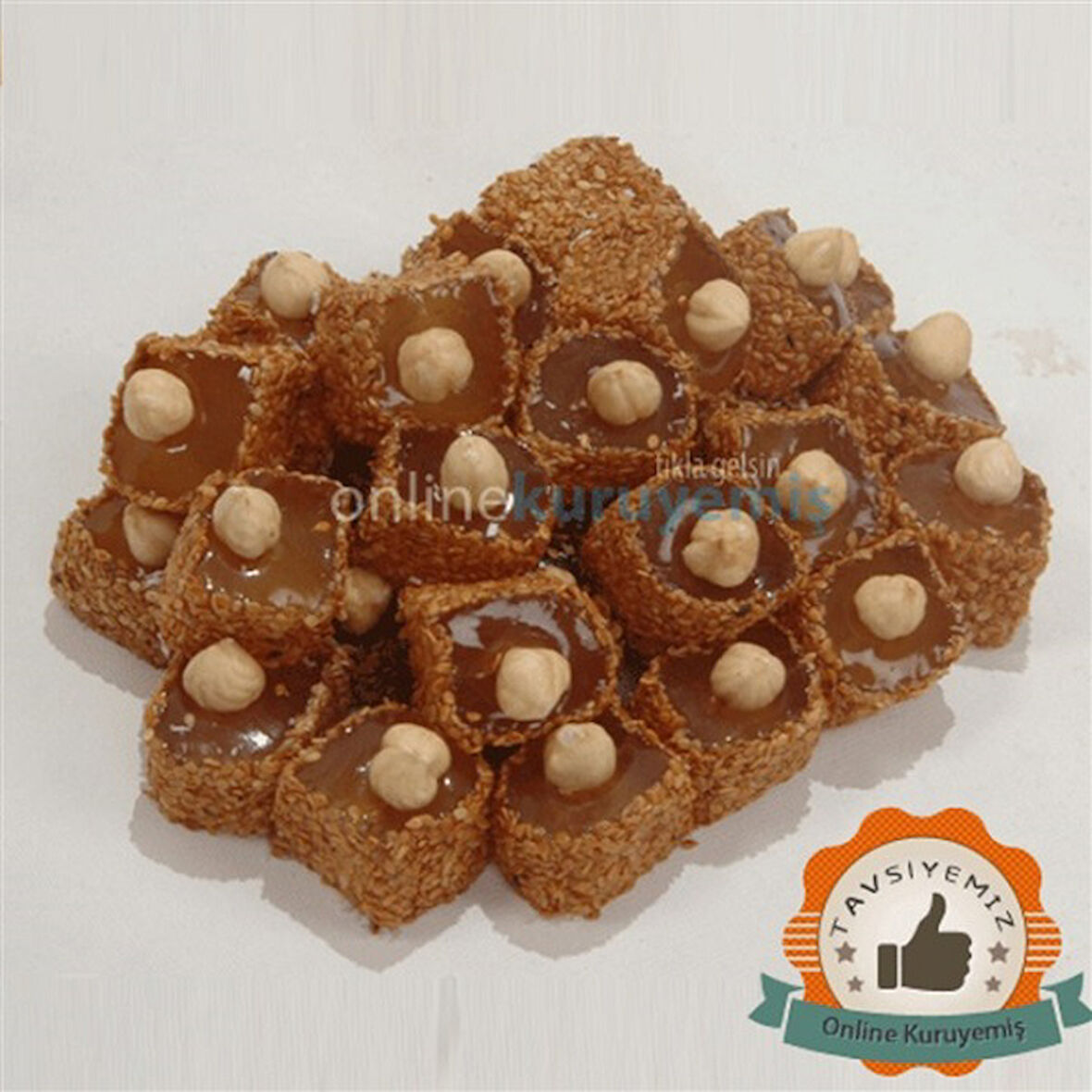 Online Kuruyemiş Fındıklı Susamlı Lokum 1000 gr