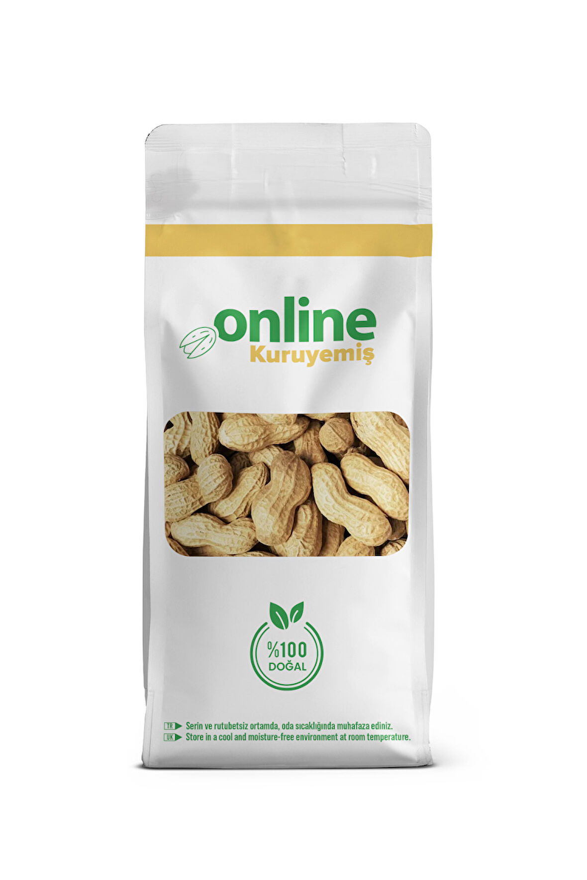 Online Kuruyemiş  Kabuklu Sade Kavrulmuş Yer Fıstığı Tuzsuz 1000 Gram