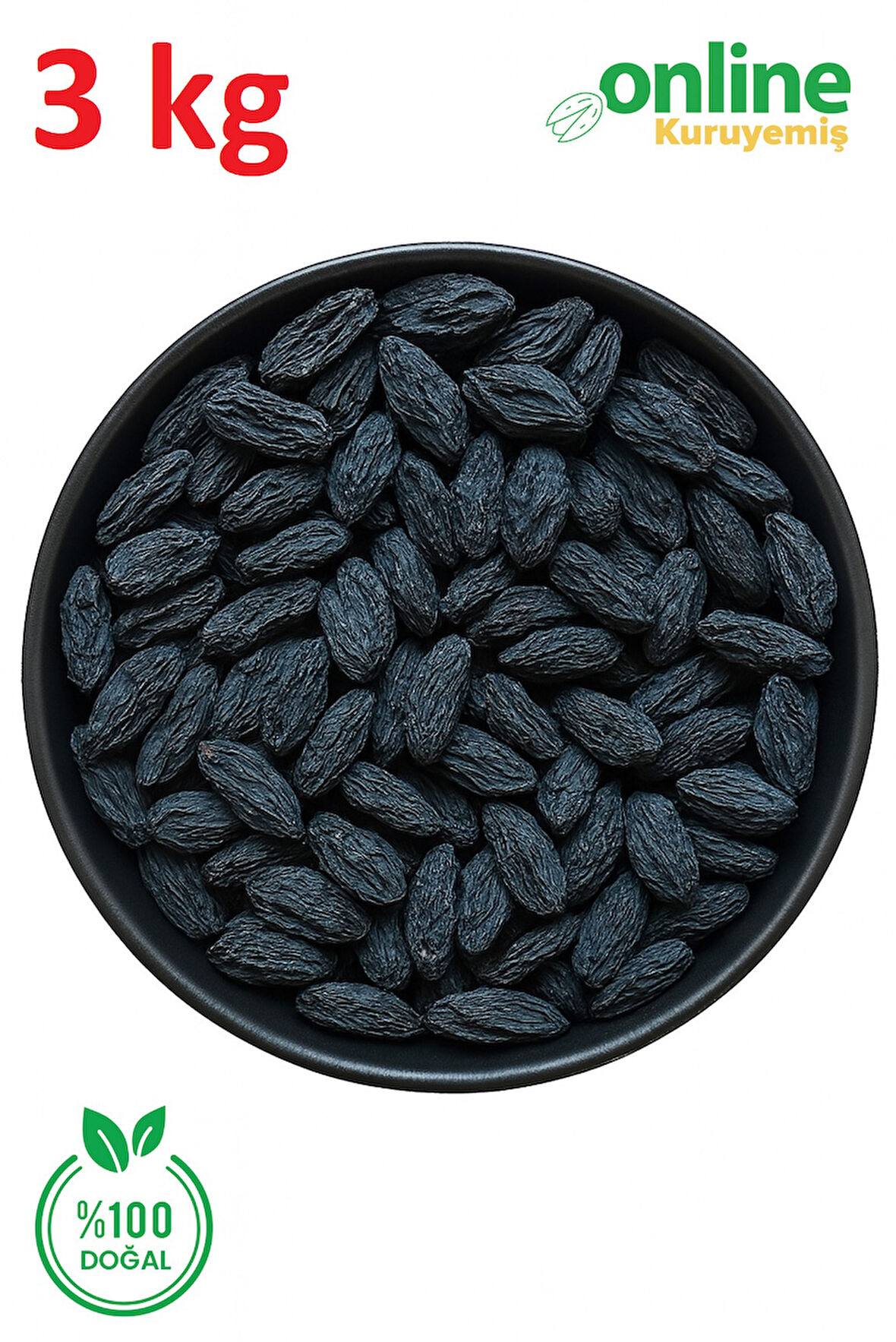 Siyah Üzüm Çekirdekli 3 kg