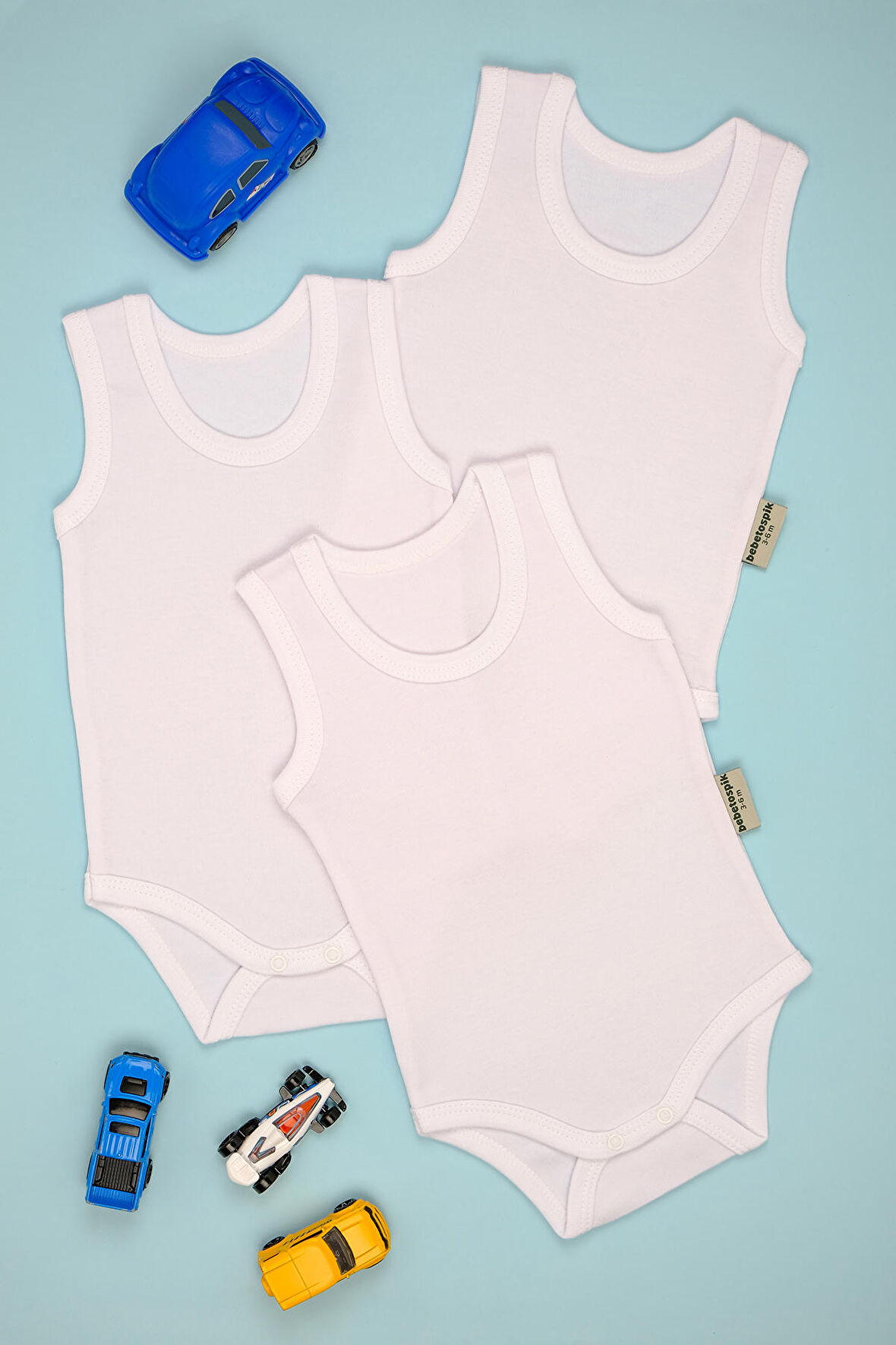 Pamuk Atlet 3'lü Paket Çıt Çıt Zıbın