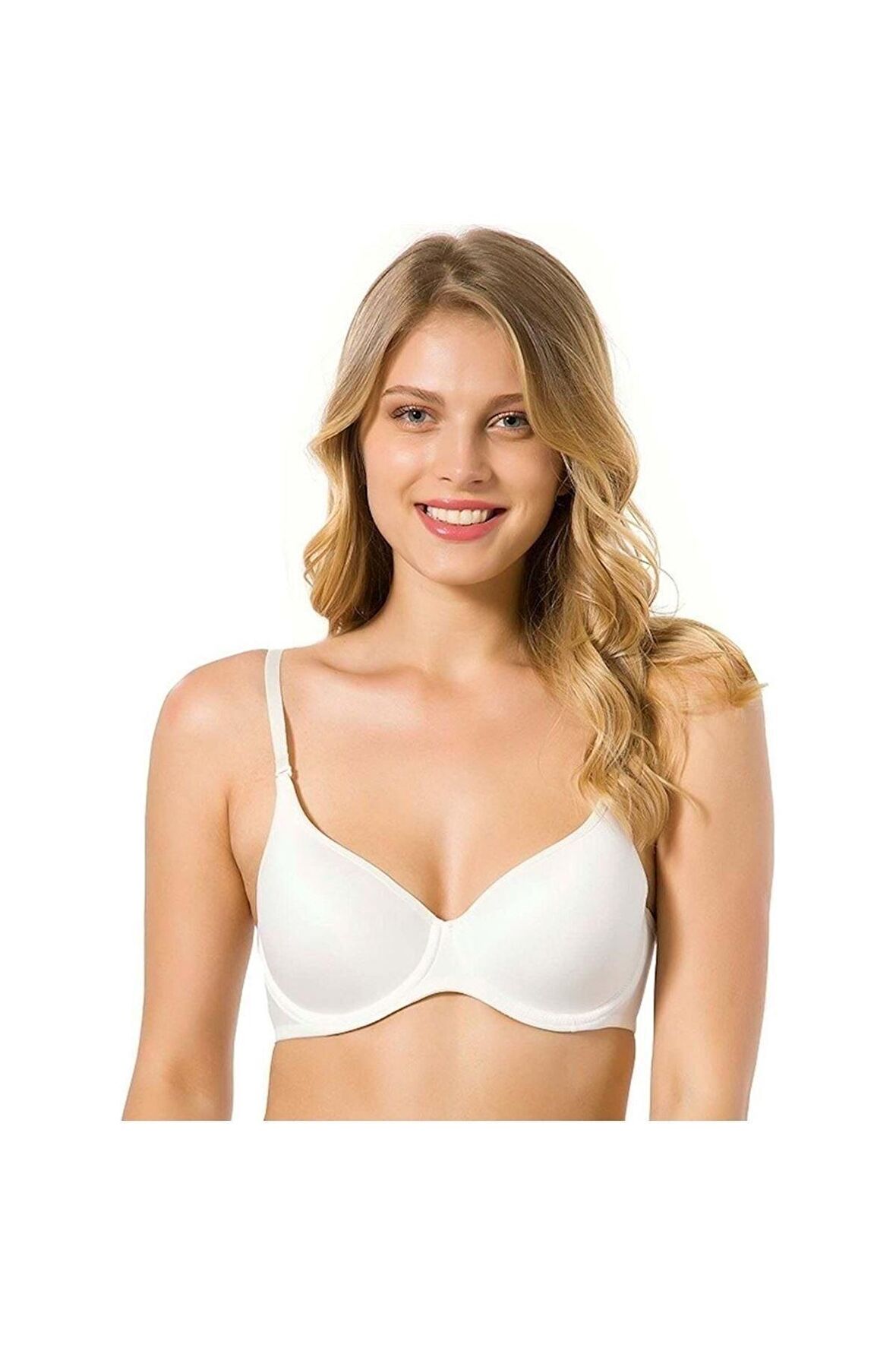 Kadın Ekru Desteksiz  Soft Sütyen
