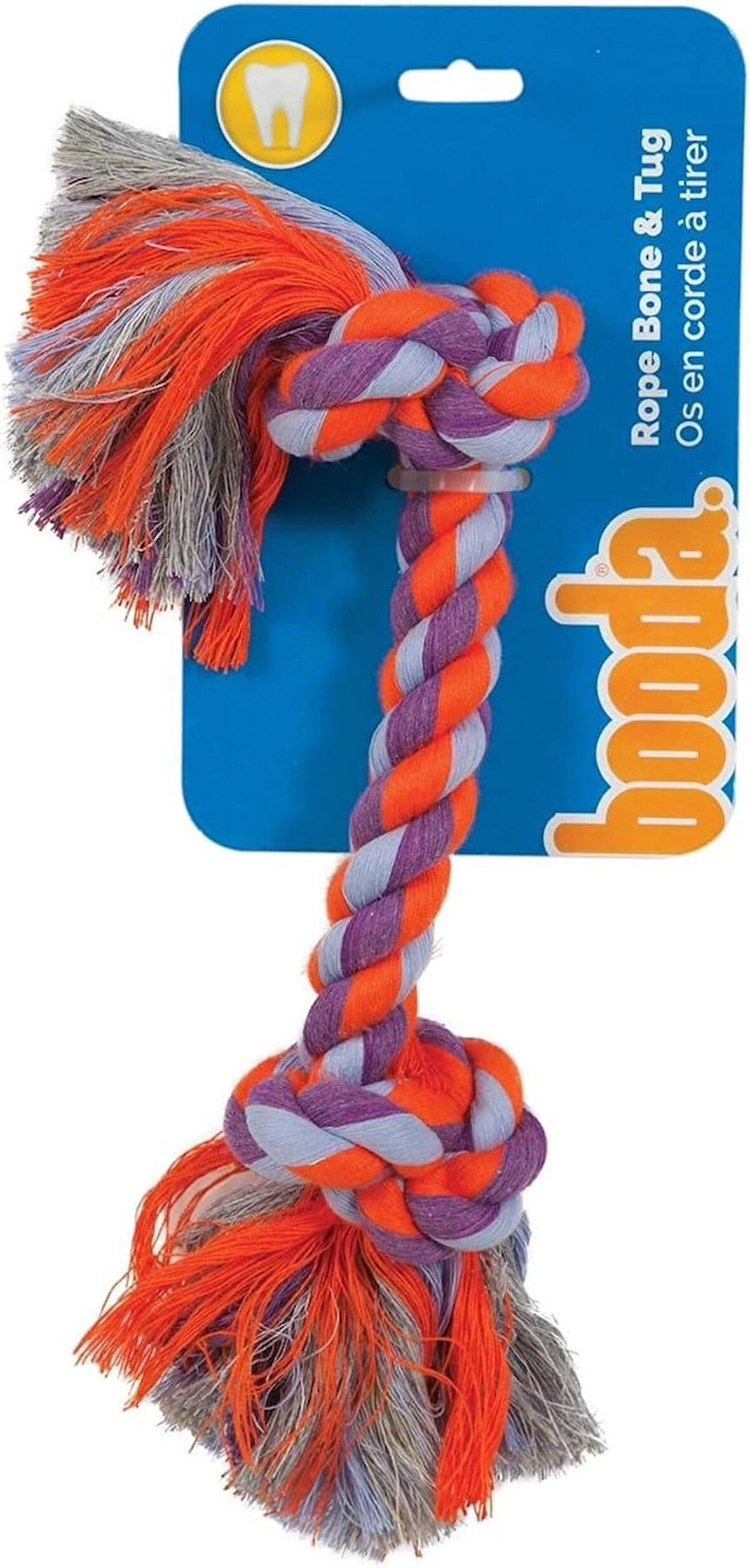 Booda İki Düğümlü Köpek Çekiştirme Halatı (XL Boy)