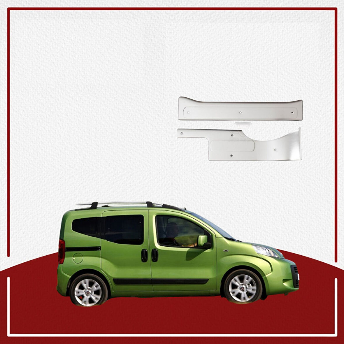 UNC  Fiat Fiorino İç Kapı Eşiği 2007- Paslanmaz Çelik