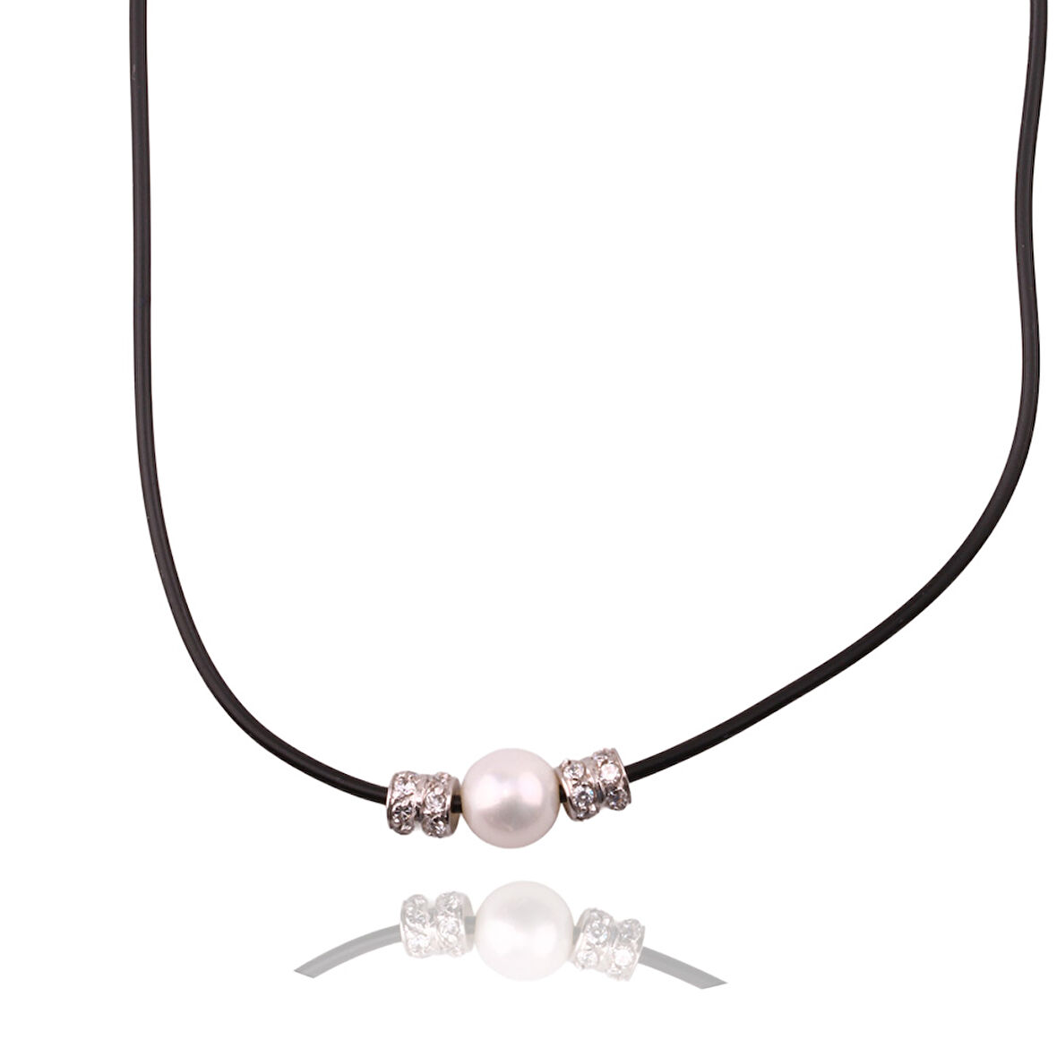 Masaliko İnci  Şık Gümüş Kolye Ms3319, 925 Ayar Kadın Gümüş Kolye, Rodyum Kaplama