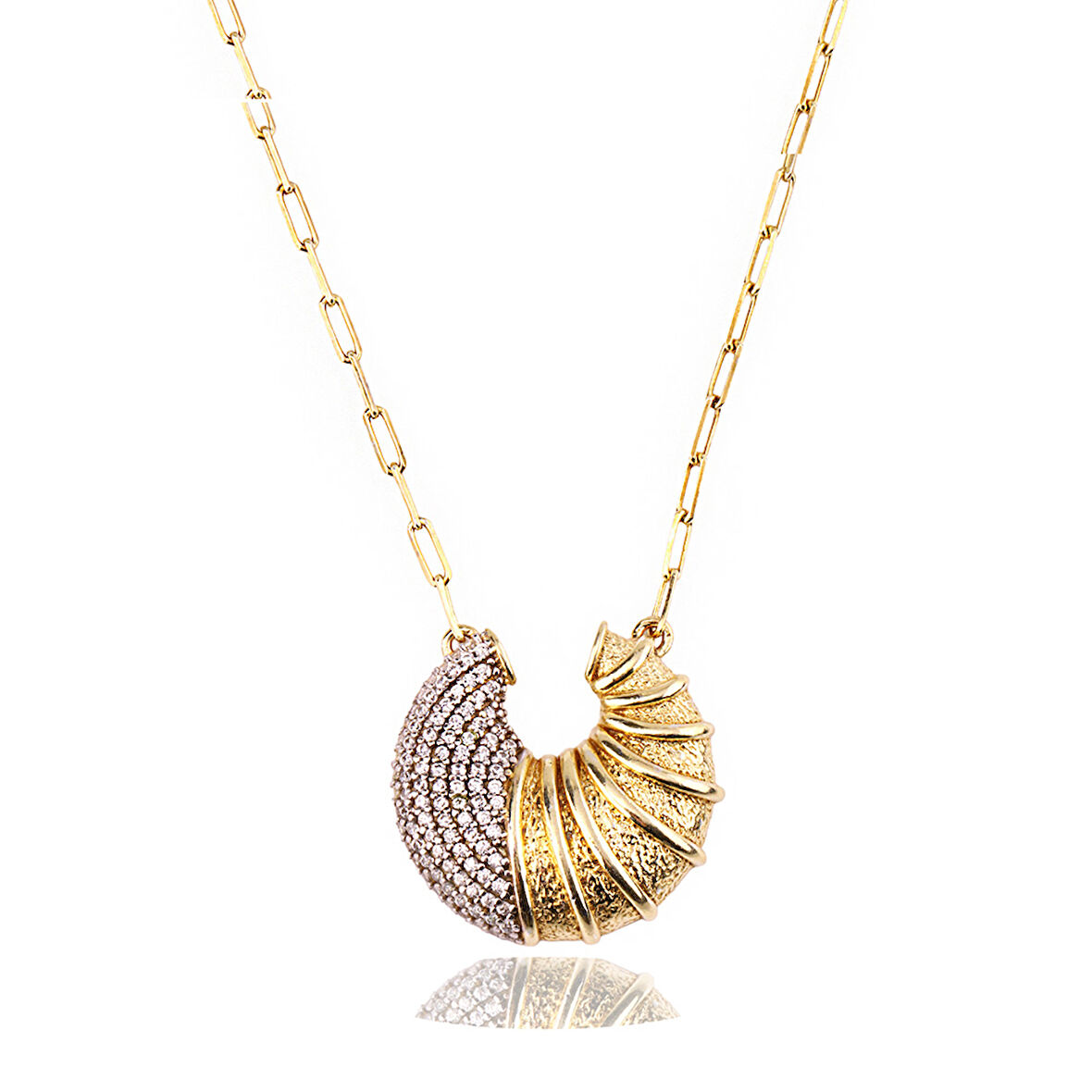 Masaliko Salgia Gümüş Kolye Ms3343, 925 Ayar Kadın Gümüş Kolye, Altın Kaplama