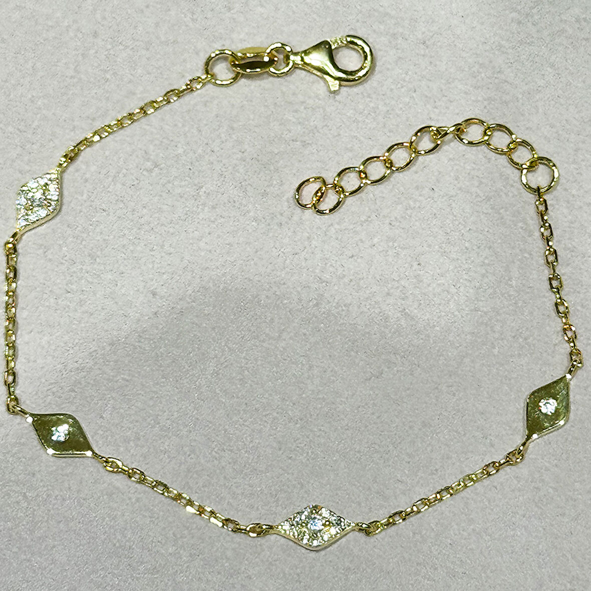 Masaliko Göz Gümüş Bileklik Ms3617, 925 Ayar Gümüş, Altın Kaplama