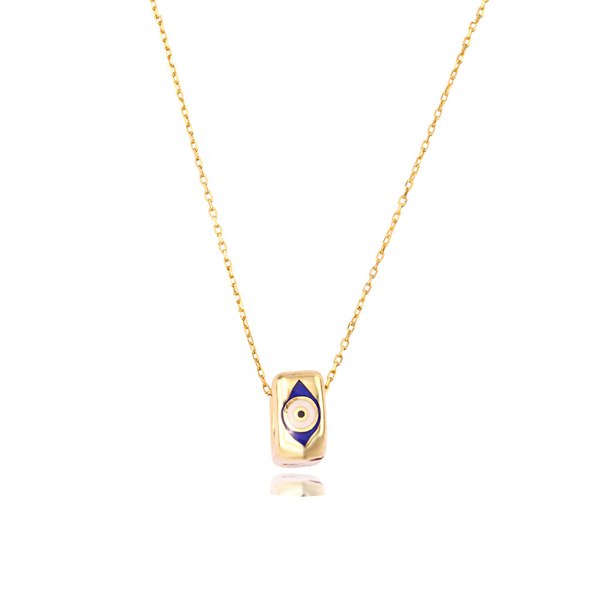 Masaliko Şans Gümüş Kolye Ms3777, 925 Ayar Kadın Gümüş Kolye, Fil, Fatma Ana Eli, Göz Kolye