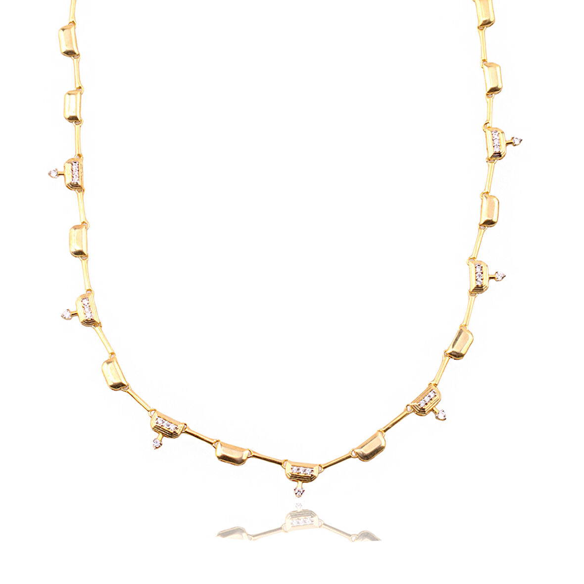 Masaliko Petiu 1Şık Gümüş Kolye Ms3782, 925 Ayar Kadın Gümüş Kolye, Altın Kaplama, Şık Trend Kolye