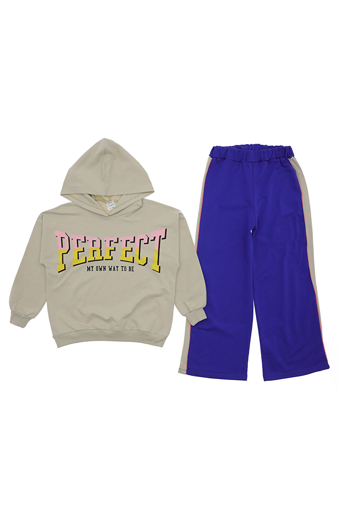 Kız Çocuk Eşofman Takım Kapüşonlu