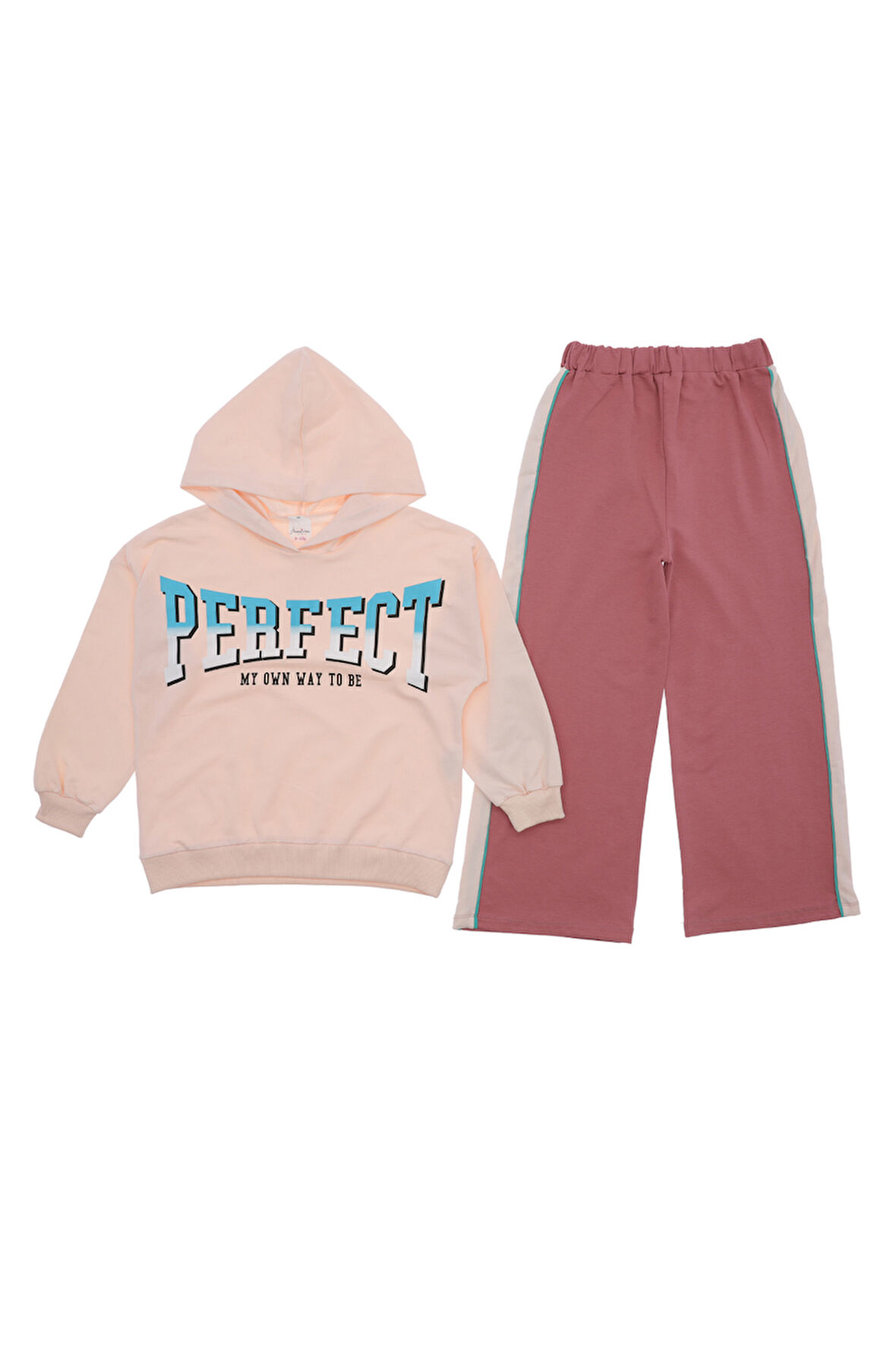 Kız Çocuk Eşofman Takım Kapüşonlu