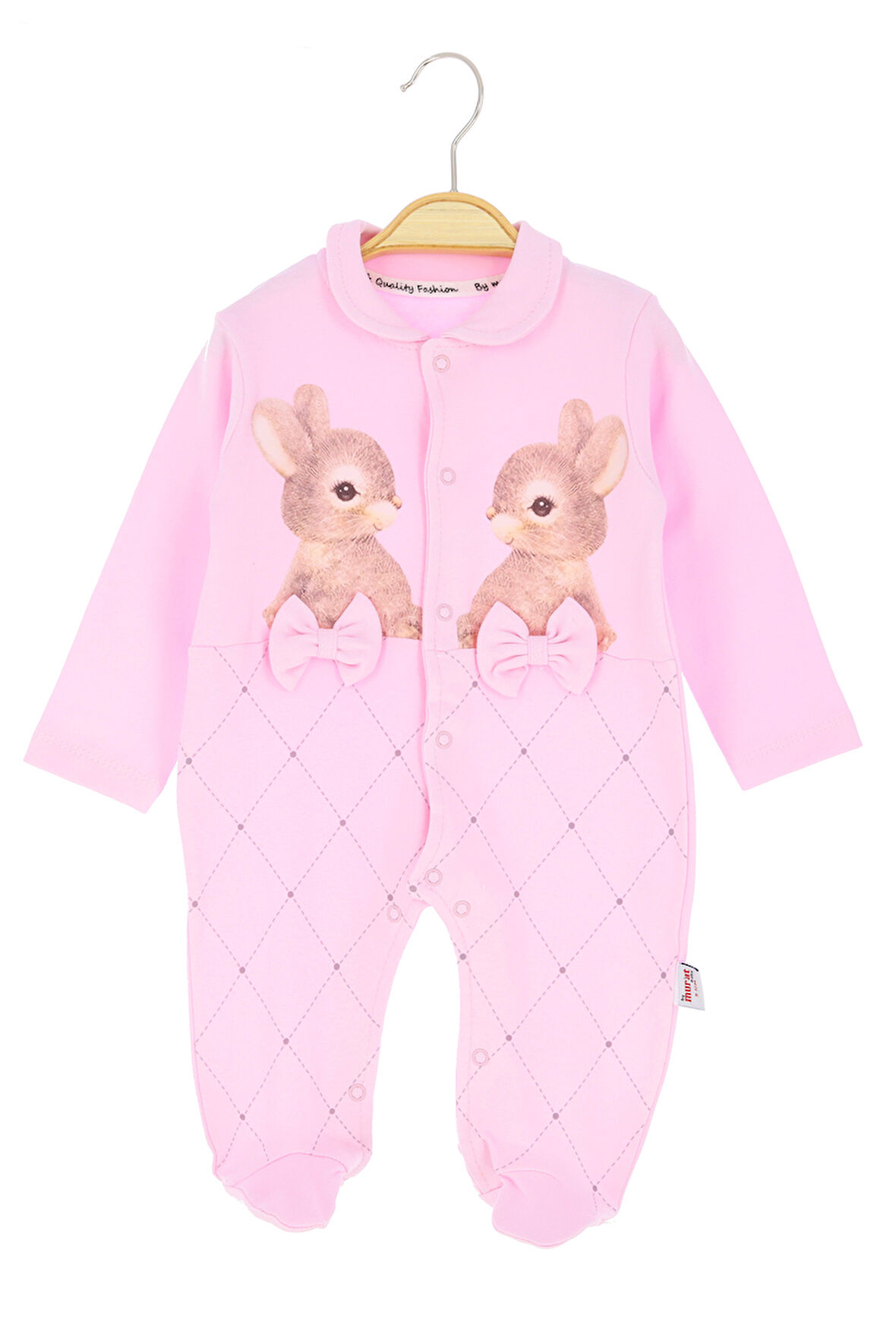 Kız Bebek Tulum Fiyonklu