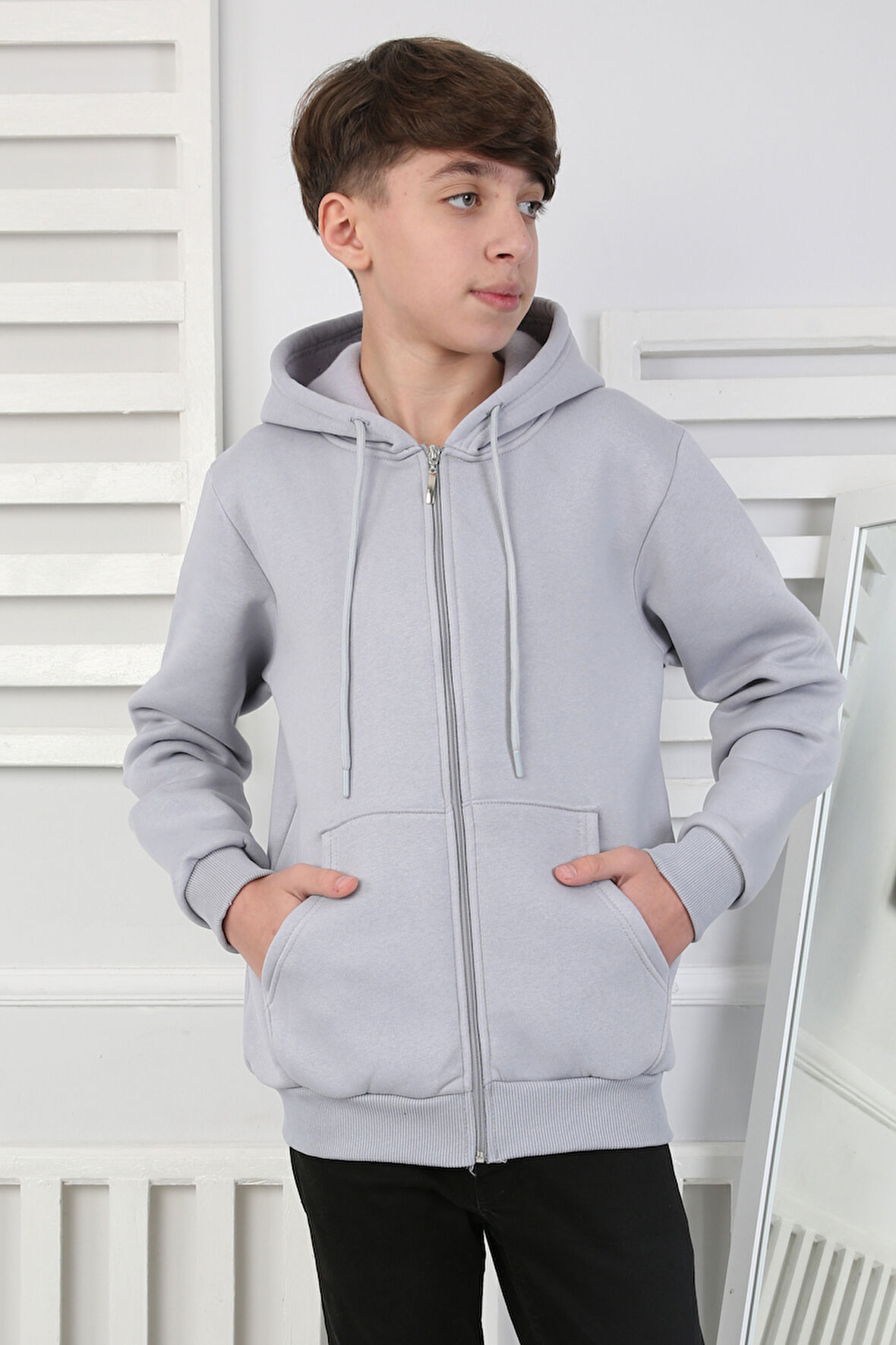 Erkek Çocuk Sweatshirt İçi Polarlı