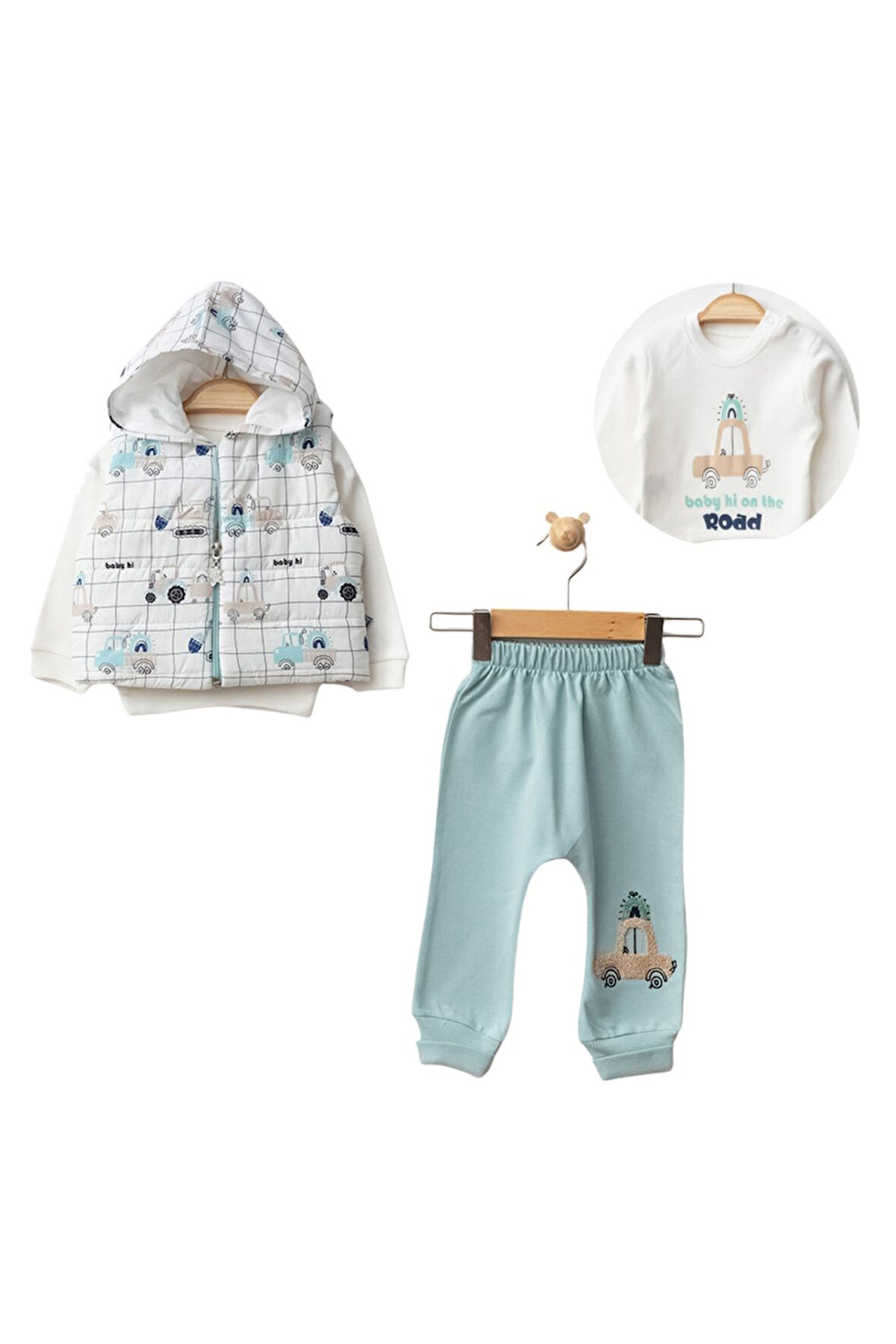 Bebek Erkek Takım Üç Parça